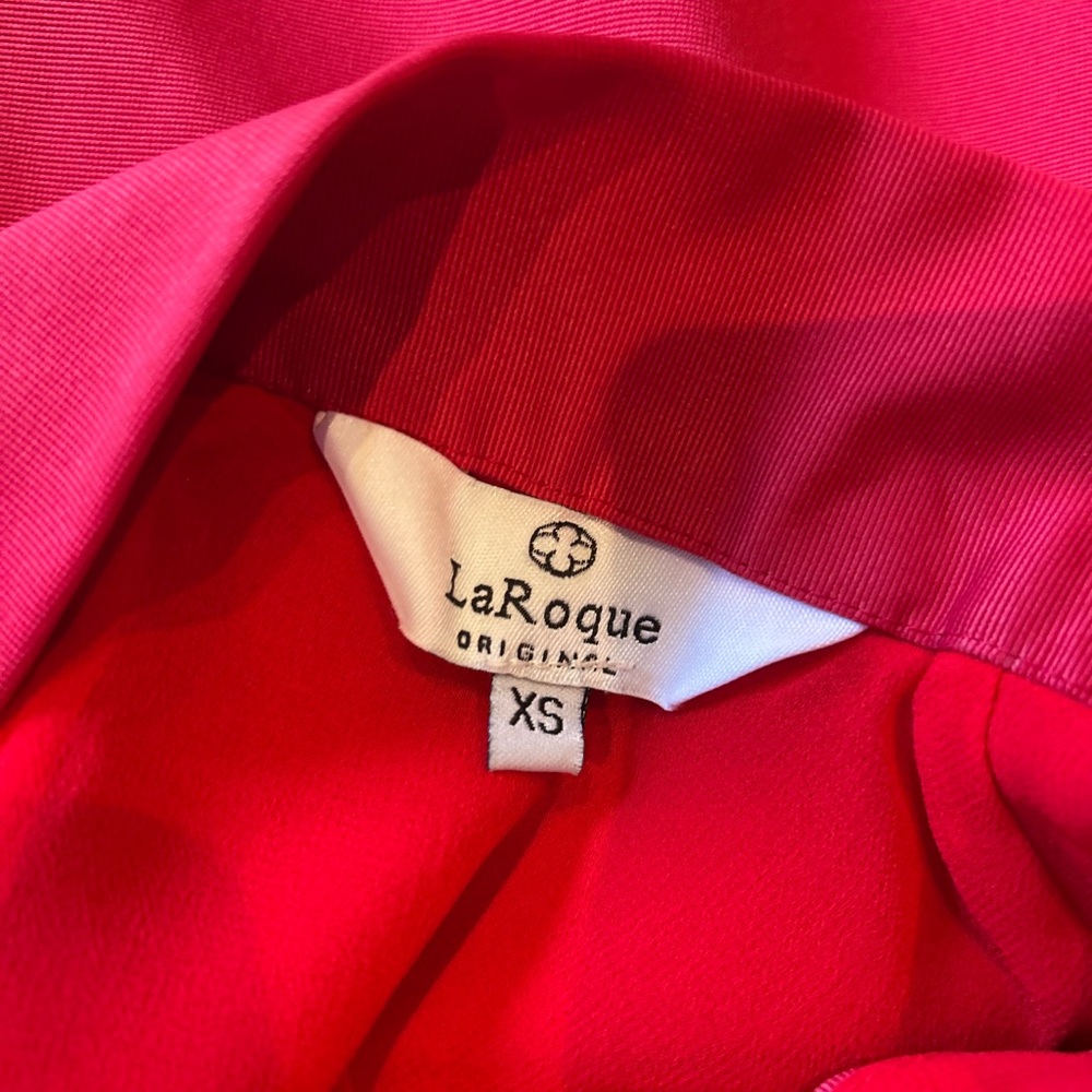 Laroque Libba Red Ruffle Hem Mini Dress - Picture 4 of 5